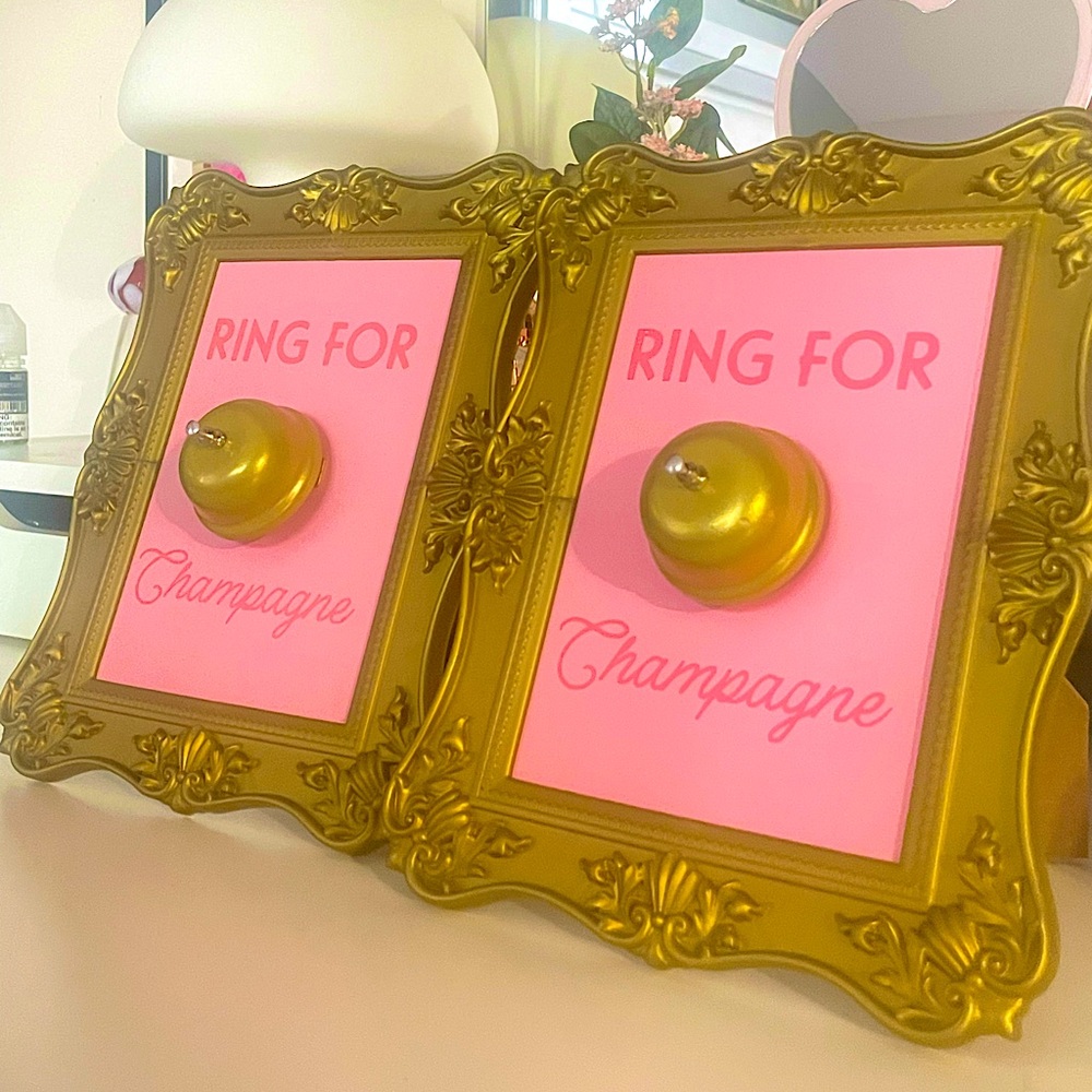 Ring for champagne target sign! Trending on tik tok and insta. Super hard find